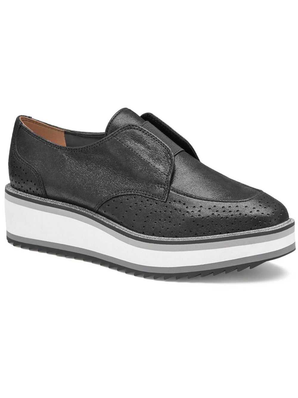 NEW Johnston & Murphy Trista Leather Oxford Sneaker
